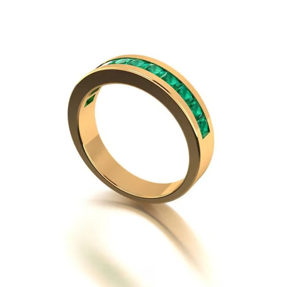 Green Emarald Ring