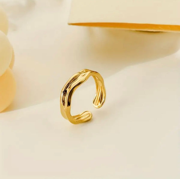 Hammered Adjustable Ring