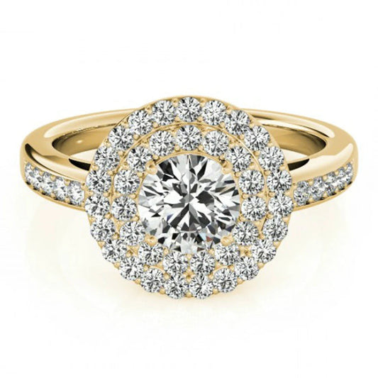 Diamond Double Halo Ring